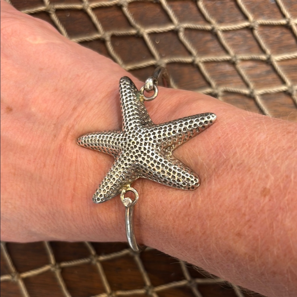 Silver Starfish Bracelet